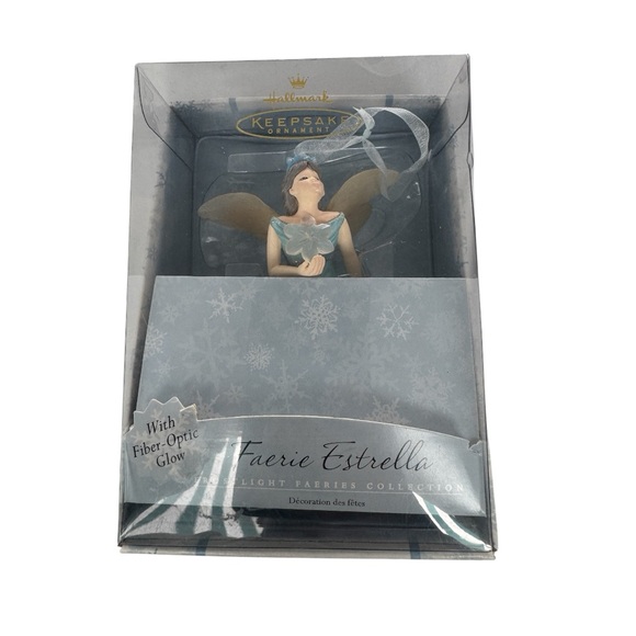 Hallmark Keepsakes 2001 Faerie Estrella Fiber Optic Glow Frostlight Faeries - Picture 1 of 9